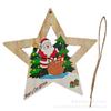 Decoração de Natal de madeira pendurada laço placa de porta decoração pendurada layout de cena guirlanda de árvore de Natal enfeites pendurados