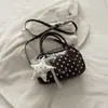 Bolso de Lunares Estilo Coreano 2026 Verano Nuevo Dulce y Fresco Bolso Cuadrado Pequeño de Gama Alta Bolso de Hombro Cruzado de Moda