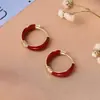 Brincos de Gota de Óleo de Alta Qualidade, Coloridos, Modernos, Leves e Luxuosos, Brincos Populares, Folheados a Ouro Real de Cobre, Brincos Elegantes e Versáteis para Mulheres