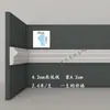 Línea de PU Línea de estuco imitación francesa Borde de pared de fondo de TV Tira decorativa Línea de modelado Flor de esquina de techo europea