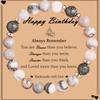 Amazon Nueva Pulsera de Cuentas de Piedra Natural Regalo de Cumpleaños Transfronterizo Europeo y Americano Pulsera de Polvo de Piedra Emperador Cebra