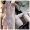 Lencería Sexy con Encaje Transparente, Estilo Puro Deseo, Realce para Busto Pequeño, Conjunto Uniforme para Mujer sin Necesidad de Quitar