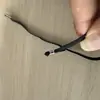 Elástico com fivela de metal e ferro, corda elástica com fivela de arame em ambas as extremidades, elástico para máscara, corda para encadernação de fichário, fivela de metal