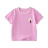 Cotton Hall Camiseta de Algodón Puro para Niños Otoño Niños y Niñas Bebé Dibujos Animados Tops Camisetas de Manga Larga para Niños Transpirables