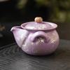 Trazado de fábrica peonía plateada ruyi olla de mano tapa de olla cuenco taza de té juego de té de cerámica de alta calidad tetera té anti-quemaduras alto valor de color