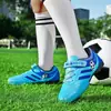 2026 Nuevos Zapatos de Fútbol de Cuero con Velcro Transfronterizos para Niños y Jóvenes, Zapatos Deportivos sin Cordones para Estudiantes