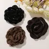 Atmósfera de Otoño e Invierno Tela Retro Lunares Rosa Seco Pasador DIY Cuerda para el Cabello Tocado Broche Collar Accesorios de Flores