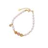 Pulsera Yilu Silver de Perla Natural de Agua Dulce Plata Esterlina S925 Turmalina Tricolor Diseño Original Casual Accesorios de Mano Venta al por Mayor