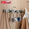 Suministro de Fábrica Gancho para Ropa Montado en Pared Sin Taladro Gancho para Puerta Trasera de Recibidor Gancho de Pared para Baño Vestidor