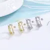Aretes de cruz para dormir, no es necesario quitarlos, ear cuffs, para mujer, temperamento, coreanos, simples, pequeños studs para el cartílago de la oreja, influencer, persona a la moda, aretes