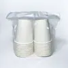 Vaso de Papel Desechable Engrosado Blanco Puro de 9 Onzas Vaso Engrosado Comercial para Publicidad Impreso con Logo Vaso para Bebidas Calientes para el Hogar