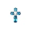 Pendientes de Aleación de Titanio F136 Pequeños Cristales de Azúcar Cruz Interna Clavo para Hueso del Oído Clavo para Labio Joyería para Piercing Corporal de Titanio G23