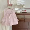 Nuevo Conjunto de Peto Lindo de Dibujos Animados de Verano para Niñas, Atuendo de Dos Piezas Elegante y Adorable para Bebés Niñas, Transfronterizo