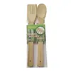 Espátula de Bambu para Panelas Antiaderentes, Espátula de Cozinha, Colher de Arroz, Espátula de Bambu Não Pintada, Conjunto de Espátulas de Bambu com Cabo Longo, Utensílios de Cozinha
