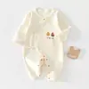 Enterizo de Bebé para Primavera y Otoño Recién Nacido Manga Larga Terciopelo Suave Ropa de Mariposa Pijamas Mono sin Costuras para Bebé Ropa para Gatear