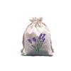 Bolsa de embalaje de lavanda en stock de fábrica, bolsa de algodón transpirable con cordón, bolsa de almacenamiento de ajenjo con flores secas, bolsa de regalo