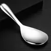Cuchara Dosificadora de Acero Inoxidable para Cocina del Hogar al por Mayor Pala para Servir Arroz de Restaurante Cuchara para Arroz Cuchara para Arroz Antiadherente Personalizada