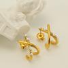 Pendientes de perlas europeas y americanas para mujer, sencillos, de alta gama, con diseño de nicho, a la moda, de celebridades de Internet, retro y elegantes.
