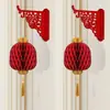 Decoraciones colgantes de linternas de papel para arreglo de sala de bodas, Caracteres de la fortuna rojos para escenas de Año Nuevo, Decoraciones para el Día Nacional y el Festival de Primavera, Linternas de palacio, Linternas con carácter de felicidad