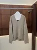 BORBOTIE Ropa de punto para mujer 2026 Primavera y Otoño Nuevo Hilo de lentejuelas BC Suéter casual holgado de manga larga con cuello en V
