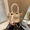 Bolso Cubo de Alta Gama Plegado Transfronterizo para Mujer, Moda Nueva Primavera 2026 Bolso de Hombro con Lazo Bolso Cruzado