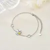 Pulseira Pingente Girassol Popular Transfronteiriça Nova Tendência Fofa Design de Desenho Animado Versátil Joias para Mulheres Atacado