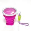 Copo de Água Dobrável de Silicone Telescópico Esportivo Portátil para Viagem ao Ar Livre Enxaguante Bucal Escovação de Dentes Copo de Grau Alimentar Fábrica Dobrável