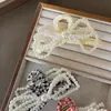 Pin de Pinza de Tiburón de Perlas de Alto Grado Estilo Coreano Pied de Poule Pequeño Clip Fragante, Nuevo Estilo Accesorio para el Cabello