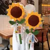 Nuevo Producto Terminado de Girasol de Hilo Tejido Gigante, un Imprescindible para Aprobar Exámenes, un Pequeño Regalo para Graduación de Secundaria y Universidad, una Flor Ceremonial