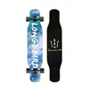 Skate Longboard de 44 Pulgadas para Principiantes, Hombres y Mujeres, Adultos, Tabla de Baile Doblemente Curva Profesional, Monopatín de Cuatro Ruedas de Madera de Arce para Jóvenes