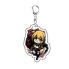Ataque a los Titanes Anime Periféricos Allen Sanzhu Llavero Acrílico Mochila Escolar Estudiante Colgante Pequeño Colgante Pequeño
