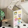 Cubo de basura para cocina del hogar, contenedor de almacenamiento de residuos alimenticios con tapa, a prueba de olores, adecuado para baño, inodoro, sala de estar, papelera
