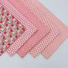 Nuevo tejido de algodón de dibujos animados hecho a mano DIY patchwork grupo 5 piezas de algodón sarga estampado tela pequeña al por mayor