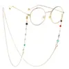Nueva Cadena de Gafas de Moda, Correa para el Cuello Antiperdida, Cordón Metálico para Gafas, Cadena de Gafas Transfronteriza Colorida