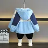 Jaqueta com Capuz para Meninos Roupa de Primavera Roupas de Bebê 2026 Novo Estilo Primavera e Outono Jaqueta da Moda Infantil Top Tendência