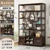 Estantería de Almacenamiento Multinivel para Antigüedades, Bambú Natural Sala de Estar Estudio Sala de Té Estante de Exhibición para Almacenamiento de Té Gabinete de Múltiples Tesoros Estilo Chino