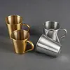 Taza de Acero Inoxidable 304 Personalizada de Fábrica con Asa Grado Alimenticio Resistente a Caídas Duradera para Bebidas Calientes y Frías Universal Multicolor Suministro Directo Mayoreo