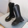 Botas para niña 2026 nuevas otoño e invierno botas largas botas altas infantiles botas de invierno para niña botas Martin de cuero con felpa de caña alta