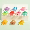 Miniatura Tortuga Grande Luminosa Mixta Adorno Tortuga Pequeña Fluorescente Juguete de Paisajismo Figura de Animal Modelo Pequeño Regalo