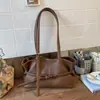 Bolso Tote Casual Retro para Viajeros 2025 Invierno Nuevo Estilo Textura de Alta Gama Elegante Bolso de Hombro/Axila de Lujo Ligero