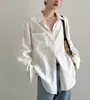 4 Cores! Top Camisa Soltinho de Linho 100% para Mulheres - Estilo Old Money Relaxado, Simples e Versátil para o Início da Primavera