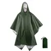 Poncho de Lluvia Unisex de Moda para Ciclismo y Senderismo al Aire Libre, Impermeable Universal Ligero con Cremallera Impermeable