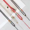 Cordón para Collar DIY Tejido Jade Guanyin Colgante de Jade de Alta Calidad para Colgar en el Cuello para Hombres y Mujeres Cordón para Colgante de Joyería de 3 mm Venta al por Mayor