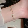 Pulsera de Delfín con Goteo de Aceite de Circonita Estilo Ins Romántico Coreano, Pulsera de Lujo Ligero de Gama Alta, Joyería de Mano Moderna y Sencilla al por Mayor