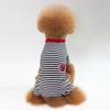 Ropa para Perros Ropa Rayada para Mascotas Camiseta de Algodón para Perro Bulldog Francés Perros Pequeños y Medianos Pijamas para Perros Pequeños y Medianos Venta al por Mayor