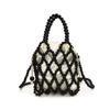 Bolsa de Mão de Contas de Metal da Moda de Alto Nível Nova de Primavera e Verão, Bolsa Transversal Personalizada Recortada Versátil Estilo Nicho para Mulheres