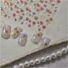 Pegatinas Metálicas para Uñas DIY Populares Adhesivas Estilo Nacional Pegatinas para Uñas Rosa Rubor Estilo Retro