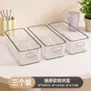 Caja de Almacenamiento para Escritorio de Dormitorio Tira Larga Rectángulo Estrecho Largo Acrílico Transparente Desorden Artículos Pequeños Divisor de Cajón Caja