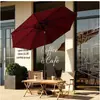 Sombrilla de exterior, sombrilla de patio, sombrilla grande para el sol en exteriores, sombrilla plegable de poste central, parasol para mesa y silla de balcón, puesto exterior y decoración de boda
