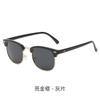 Gafas de sol polarizadas nuevas para hombres y mujeres, venta al por mayor transfronteriza, gafas de sol vintage con media montura y clavos de arroz, 3016
